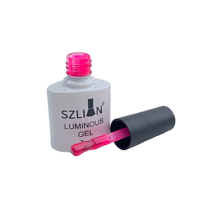 Oja de tip Gel luminos pentru unghii, 7 ml, culoarea nr 1, Fucsia