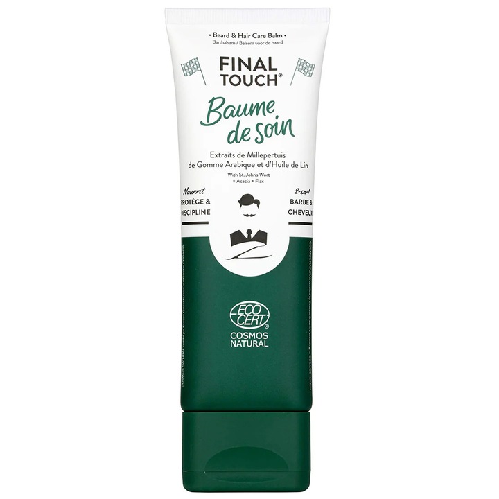 Balsam 2 in 1 pentru barba si par, FINAL TOUCH, Monsieur Barbier, 75 ml