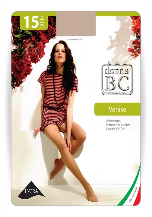 Dres dama Venise 15 DEN Donna BC, Bej Natural, Masura 2
