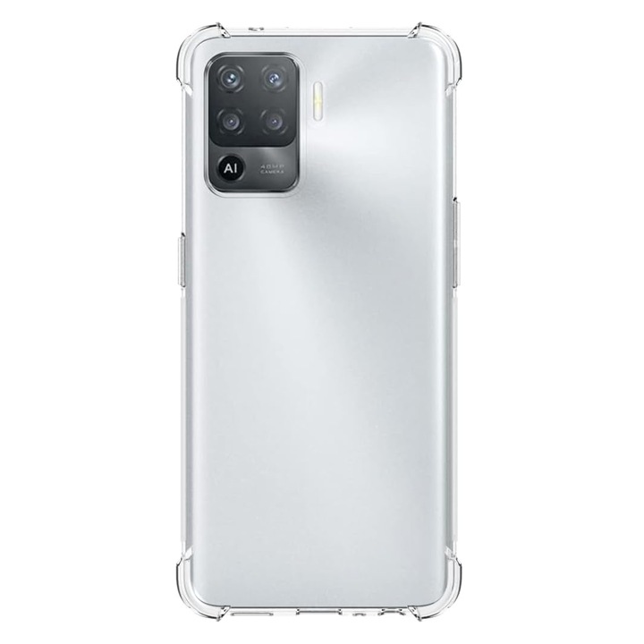 Калъф, съвместим с oppo reno5 lite / oppo a94 4g, pro airbag, прозрачен