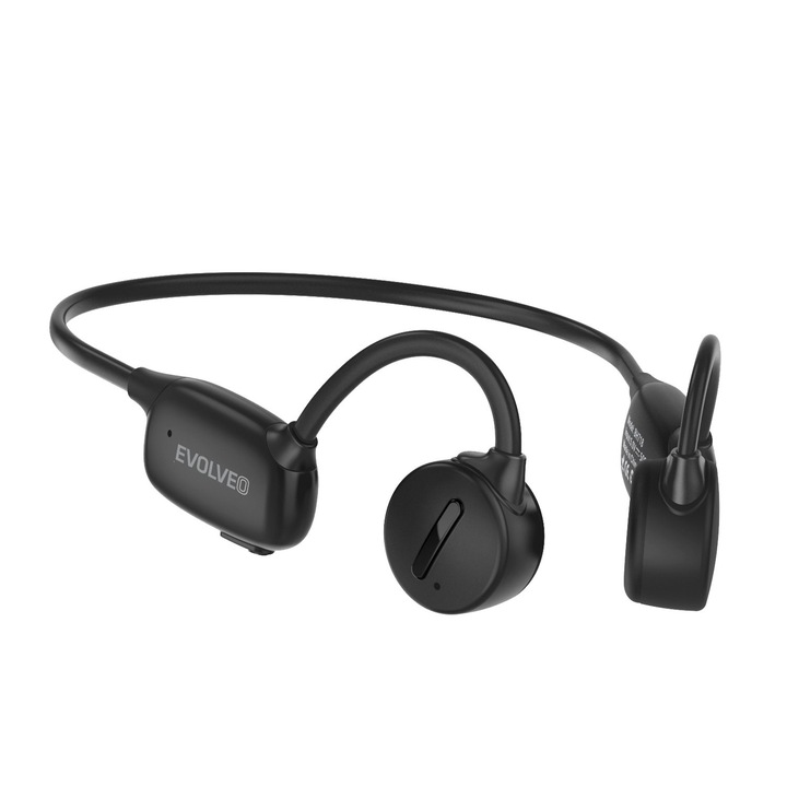 Безжични слушалки с каишка EVOLVEO BoneSwim Pro MP3 32GB, Черен