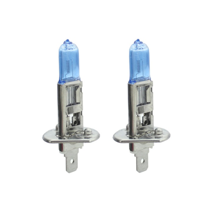 Set 2 becuri halogen H1 12V 100W +130% Intensitate