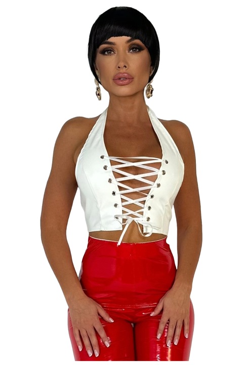 Дамско горнище, WildFashion, 233065, Полиестер, Бяло, M INTL