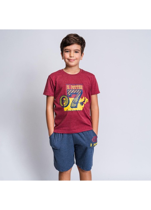 Compleu 2 piese din bumbac Harry Potter Visiniu 116 CM