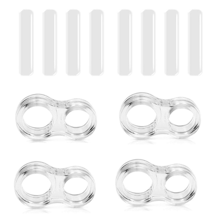 Set 12 opritoare usa, pentru maner, mobil, plastic, transparent