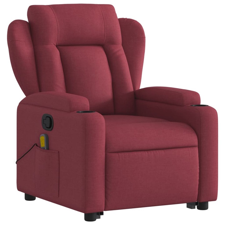 Масажен стол с повдигаща функция, Zakito Europe, 77 x 94,5 x 100 см, Червен