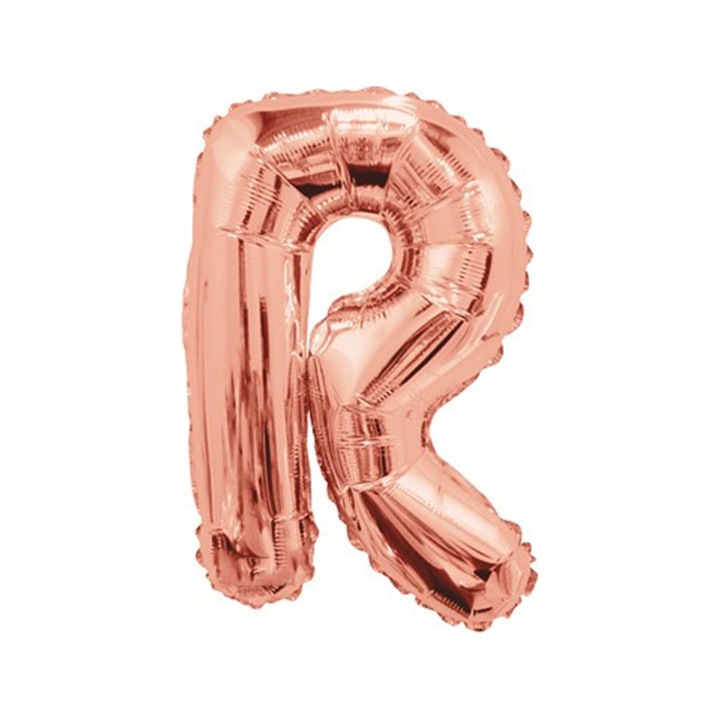 Balon Folie 35cm Litera R ROSE-GOLD 15667-14