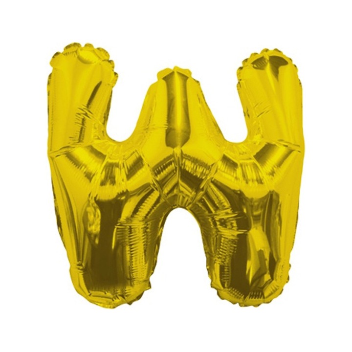 Balon Folie 35cm Litera W AURIU 35091-14