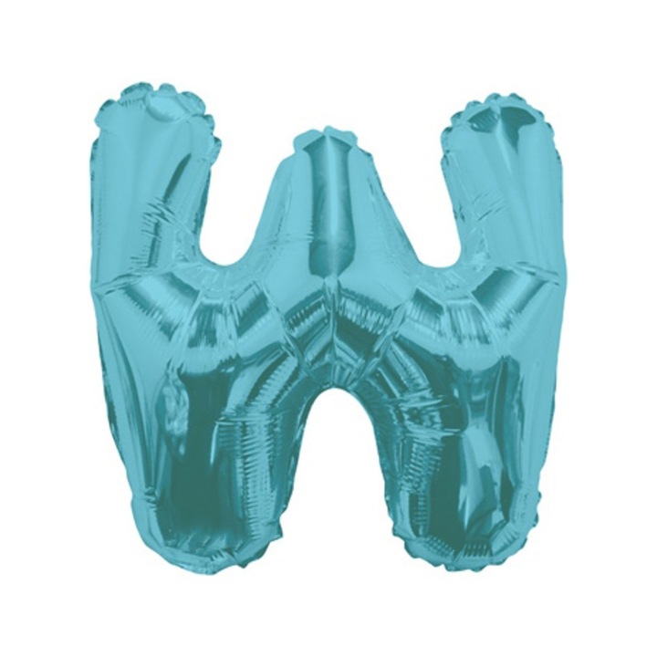 Balon Folie 35cm Litera W BLEU 19774-14