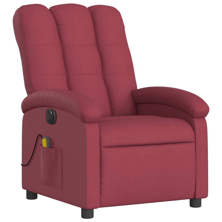 6-точков електрически масажен стол, Zakito Europe, 70x93x101 см, Виненочервен