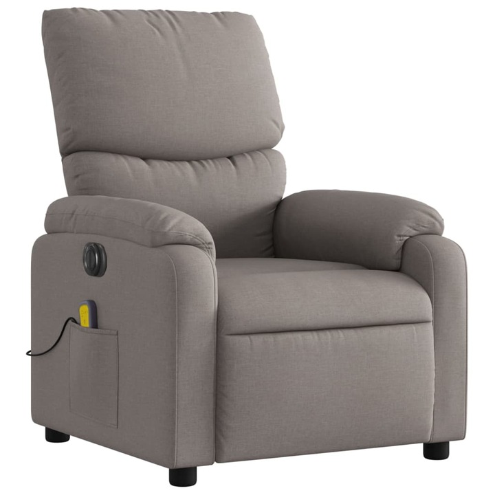 Масажен стол с повдигаща функция, Zakito Europe, Полиестер/Метал, 75x99x99 см, Сив