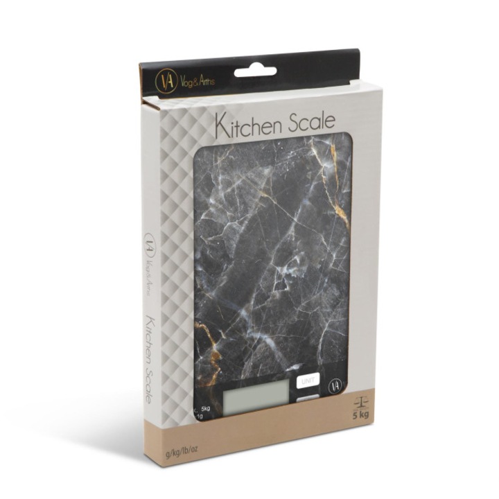 Cantar de bucatarie model marmura neagra