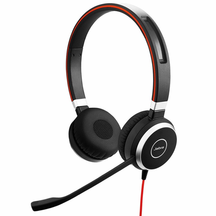 Слушалки за компютър JABRA, С микрофон, Plug and Play, Многоцветни