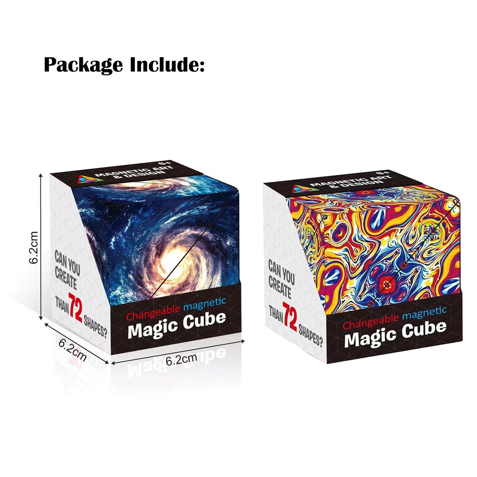 Set 2 jucarie interactiva magic cub magnetic, Axroad Mall, 3D, 72