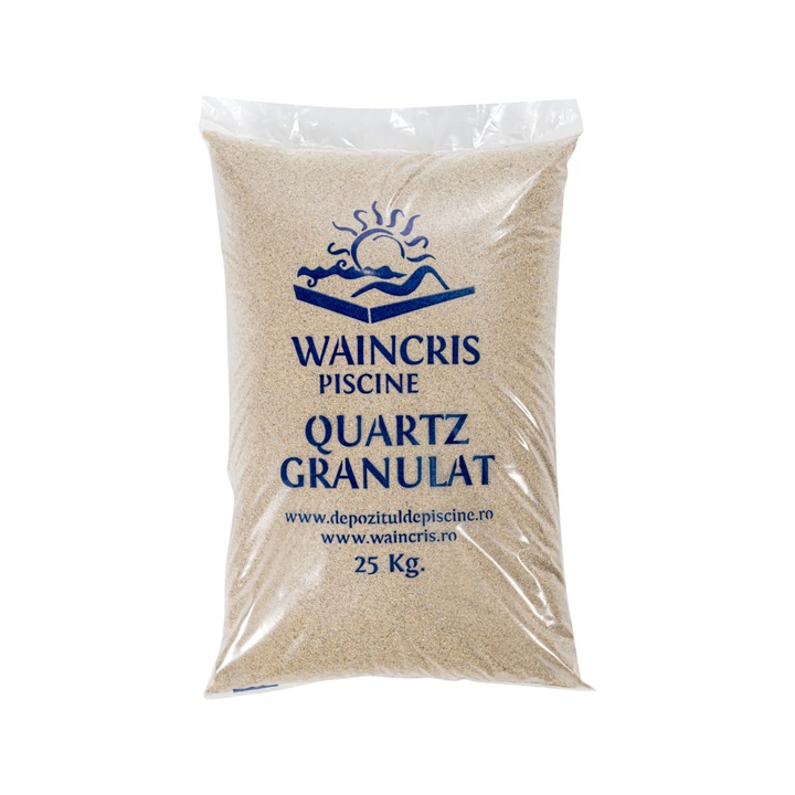 Nisip cuartos Waincris Piscine pentru filtre piscine 2-4mm 25kg