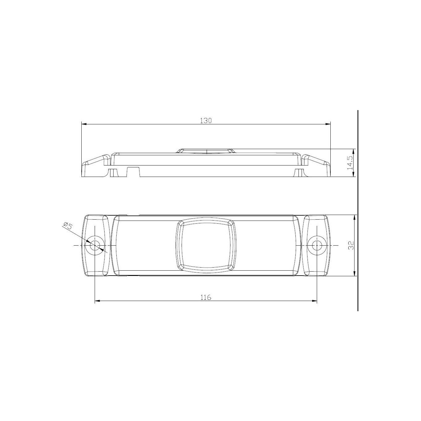 LED лампа IdealSTORE, 12-36V, размер 100×32, 4 бели светодиода, с опора ...
