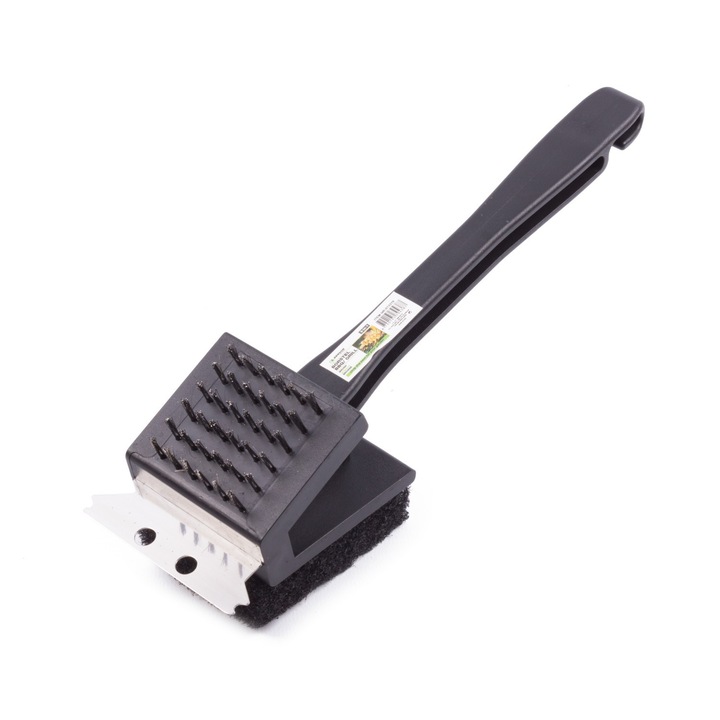 Perie pentru gratar cu maner