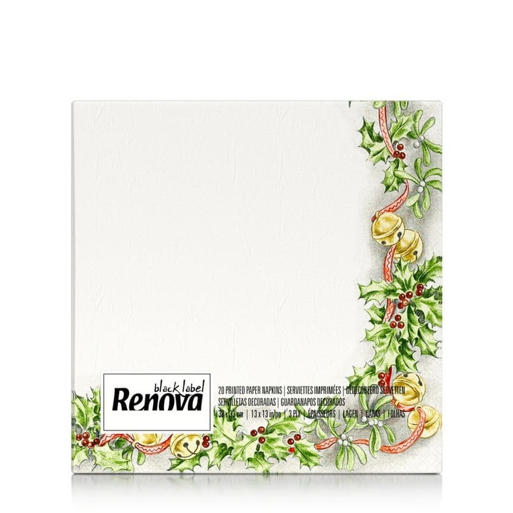 Servetele de masa Renova Xmas Holly 20 bucati