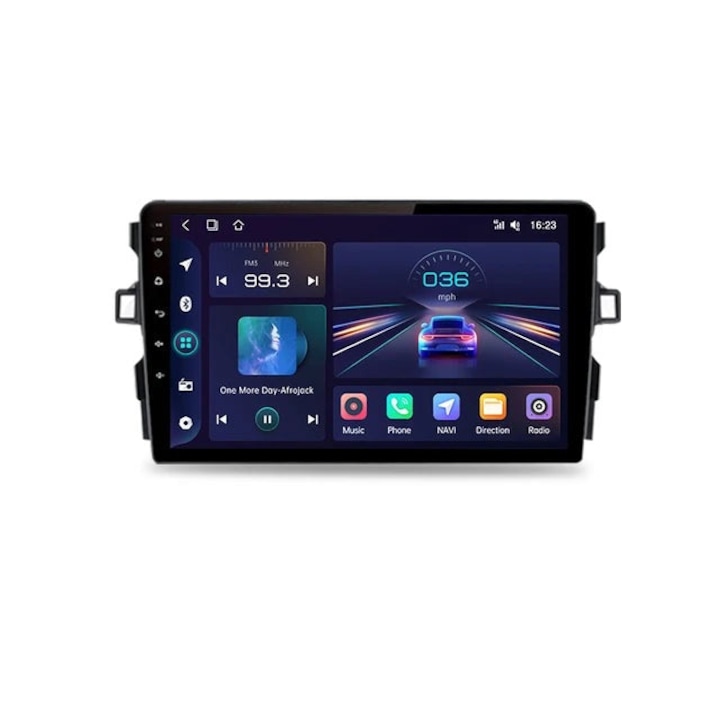 Mp5 Player, за Toyota Auris E150, V1, 1GB, 16GB, 2din, USB, 4x60, черен