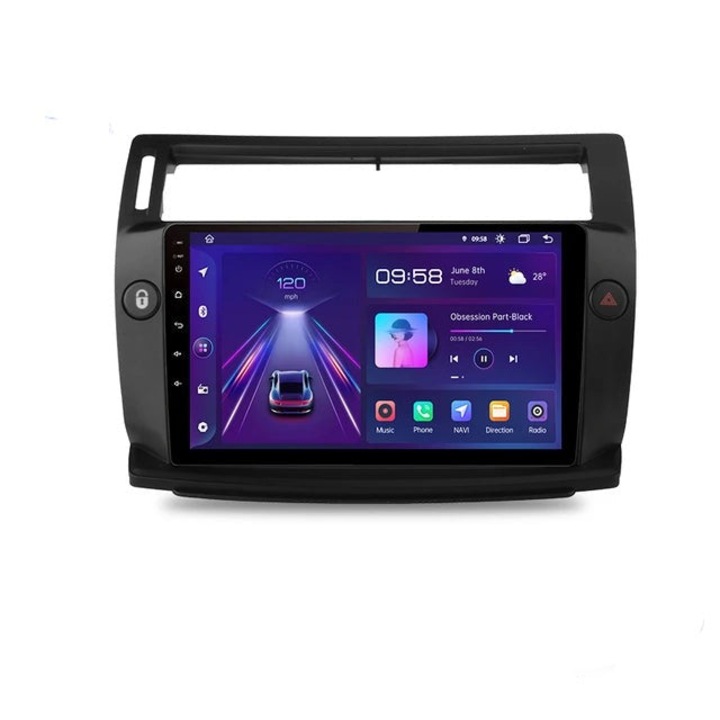 Mp5 Player, V1, 2GB, 32GB, 2din, USB, 4x60, GPS, черен