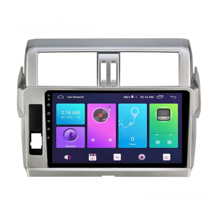 Rama Navigatie 10″ idealSTORE cu Cablaj si Modul Canbus Compatibila Toyota Land Cruiser Prado J150 2013-2017, Tip material ABS, Radio MP3, MP5 Player 2DIN ANDROID Ecran 10-9,7 Ecran tip Tesla style 12V /2+32G