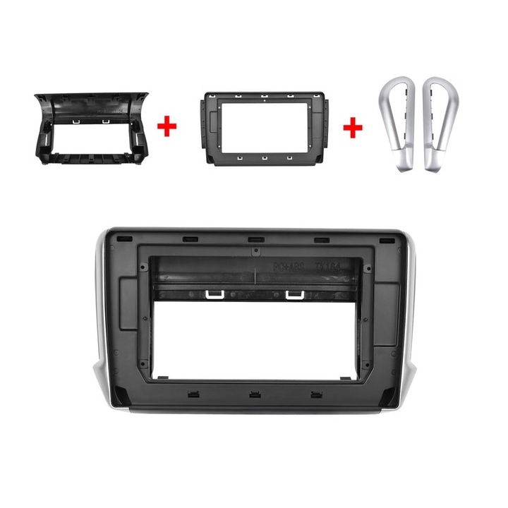 Rama Navigatie 10″ idealSTORE, Cablaj si Modul Canbus inclus, compatibila Peugeot 2008 I 2013-2019, pentru Radio MP3, MP5 Player 2DIN ANDROID Ecran 10″ si 9.7″