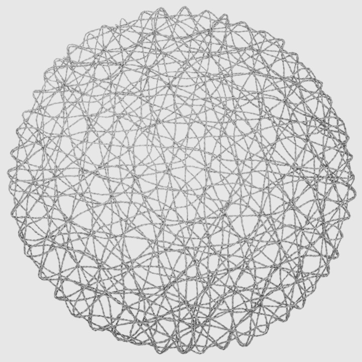 Suport de masa, Orion, sub farfurie tacamuri rotunde / covoras de bucatarie din hartie gri 35 cm