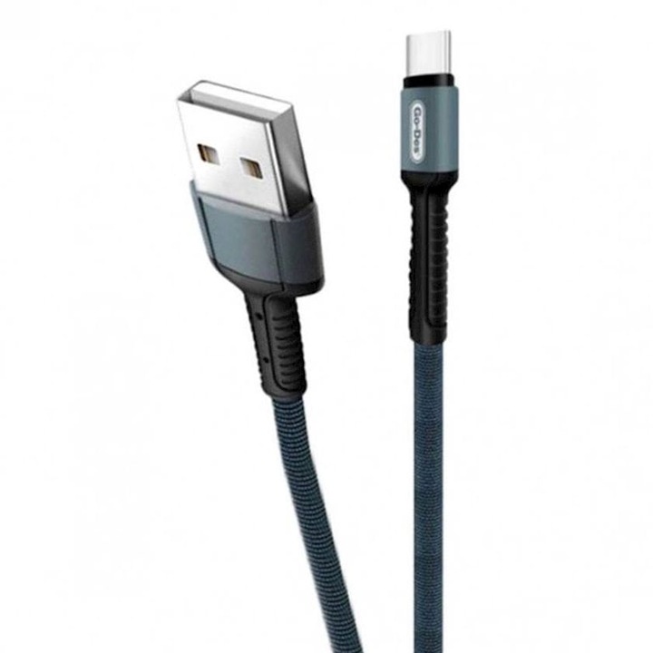FastCharge adat- és gyorstöltő kábel, USB Type-C 6A USB kábellel Fekete, Apple, Samsung, Xiaomi, Huawei, fekete