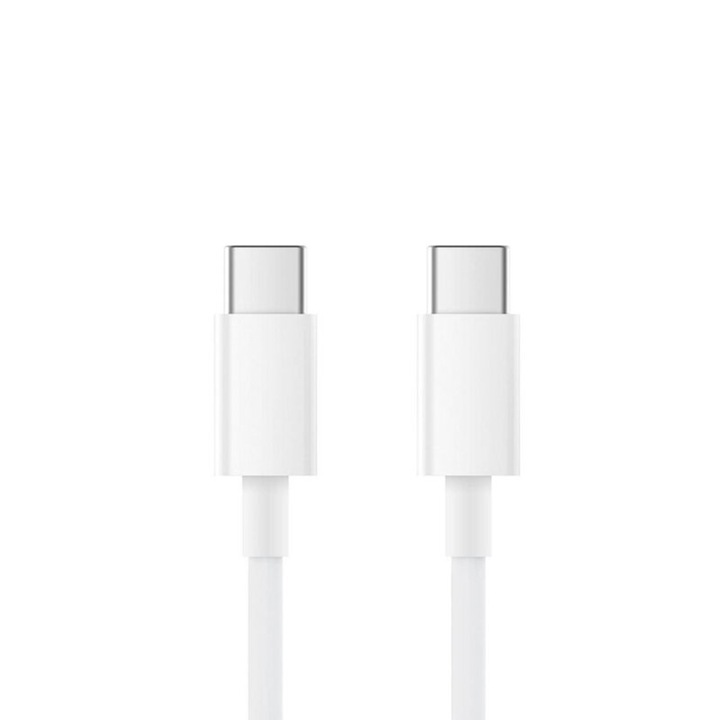 USB-C – USB-C gyorstöltő 6A adat- és töltőkábel Samsung, Huawei, Xiaomi, adatkábel, fehér