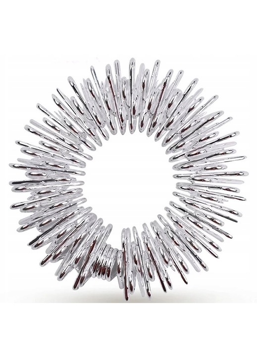 Inel de masaj, TCM, Metal, 25 mm, Argintiu