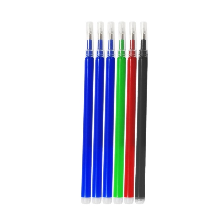 Set 6 Rezerve Roller stergere, multicolor, compatibil frixion