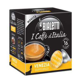 Capsule Bialetti I Caffè d'Italia, Venezia, Espresso Mild, 16 Capsule Capsule Bialetti I Caffè d'Italia, Venezia, Espresso Mild, 16 Capsule