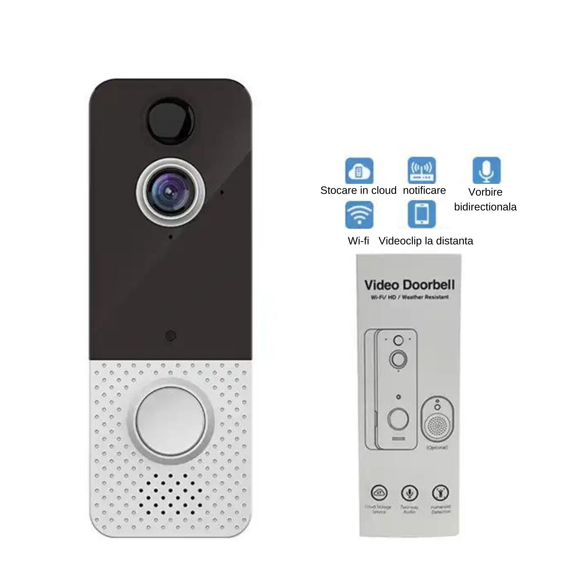 Shoocam Video Doorbell, GC2053 1080p CMOS сензор, приложение Aiwit