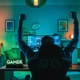 Lampa Gamer LED, lumina verde