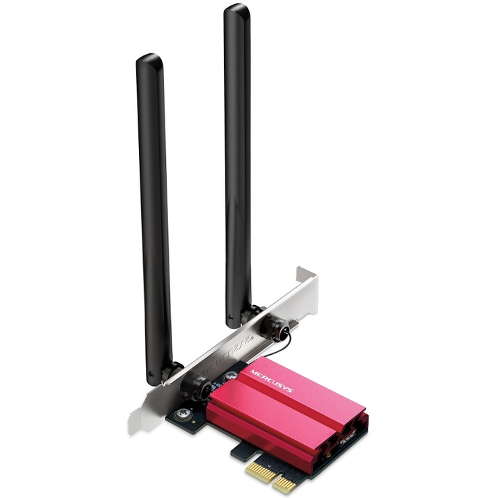 Placa de retea Mercusys MA86XE, AX3000, Dual-Band, Wi-Fi 6, Bluetooth 5.2