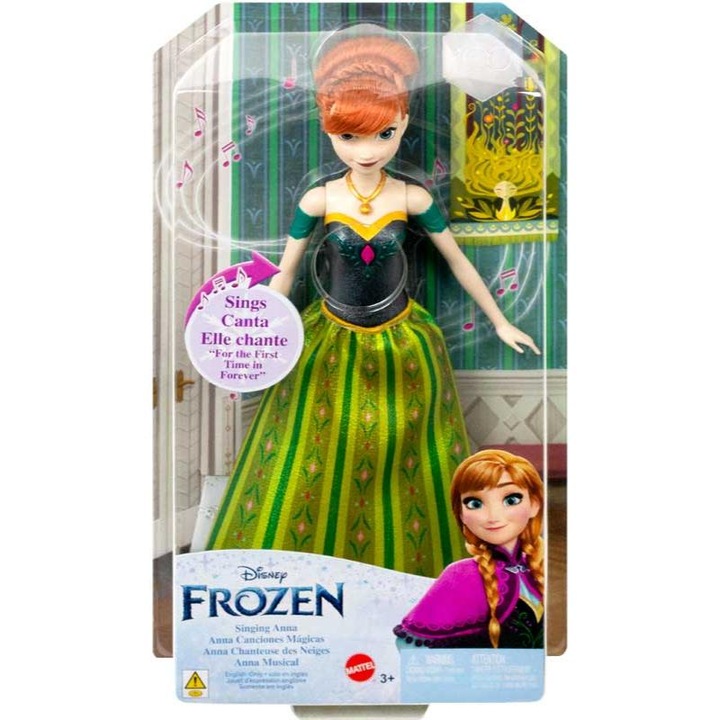 Anna éneklő baba, Disney, Frozen, 30 cm