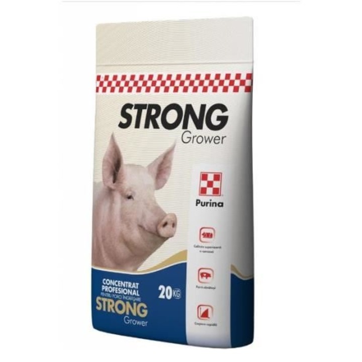 Concentrat profesional Purina Strong Grower porc ingrasare, 20 kg