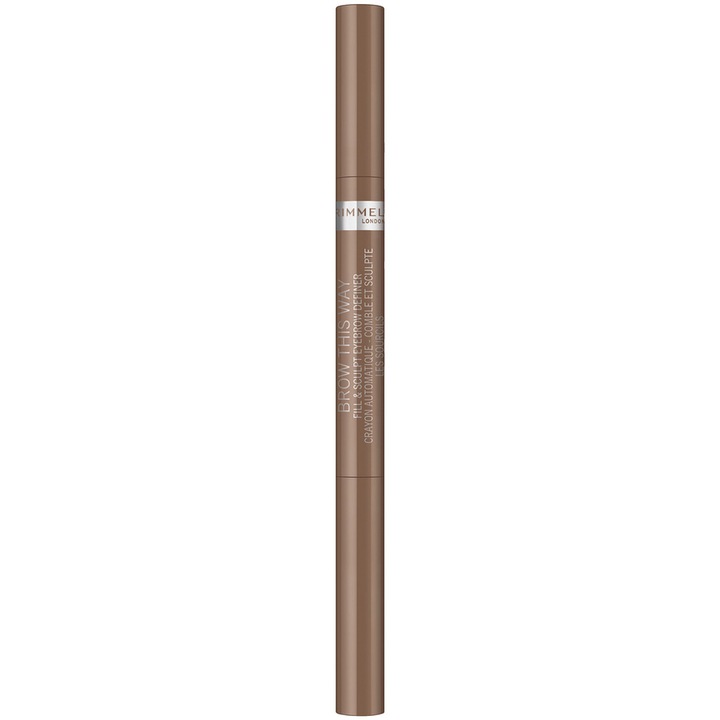 Creion pentru sprancene automatic Rimmel Brow this Way 2-in-1 001 Blonde, 0.25 g