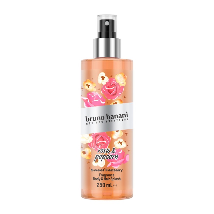 Bruno Banani Candy Fantasy (Popcorn & Rose) női testpermet, 250ml