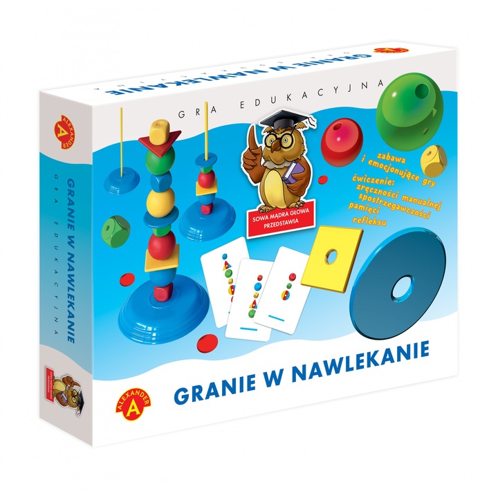 Oktató játék a kézügyesség fejlesztésére, Alexander, Multicolor