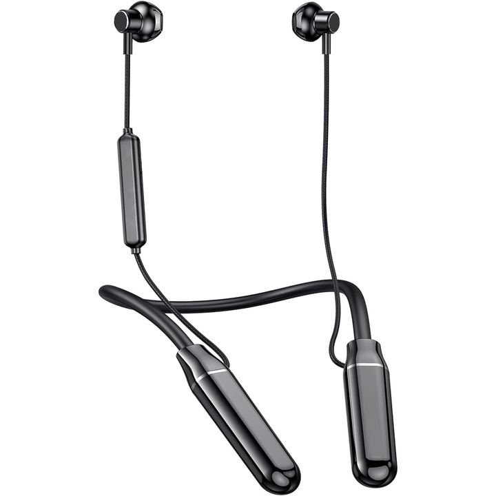 Bluetooth sportfejhallgató, Sundiguer, In-ear, Szilikon/ABS, Fekete