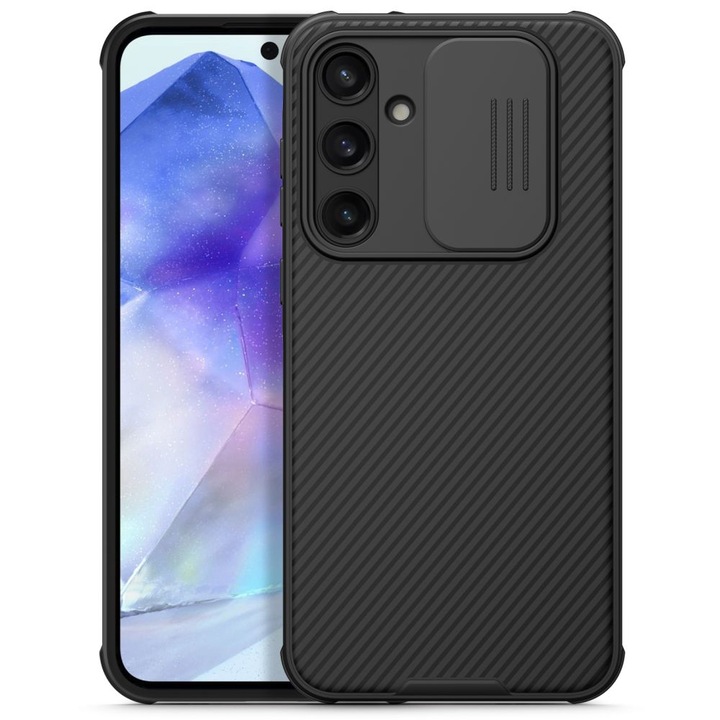 Калъф Nillkin Cam Shield Pro, съвместим с Samsung Galaxy A55 5G Черен