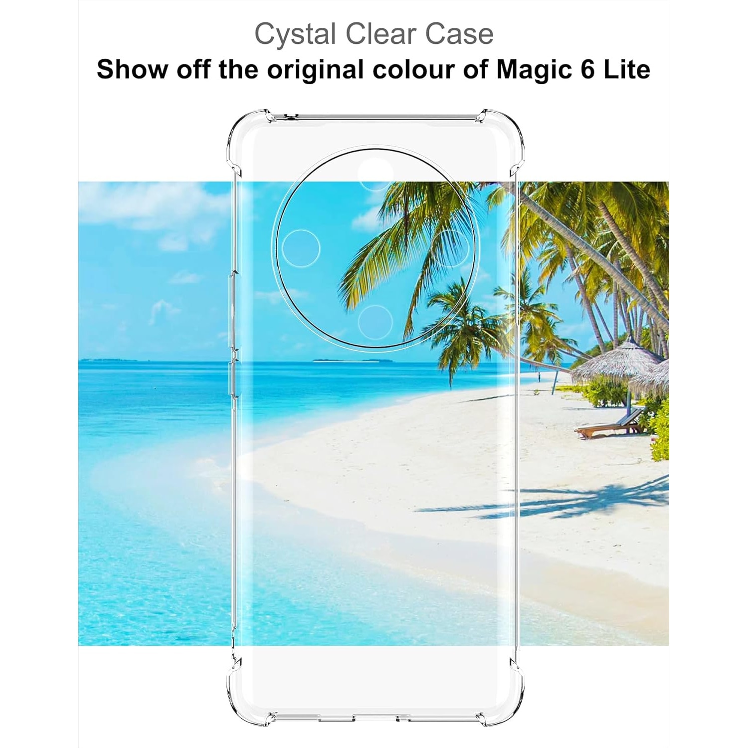 Husa pentru Honor Magic 6 Lite Anti-Shock 1.5mm, reinforced 4 corners, Aiyando, transparent