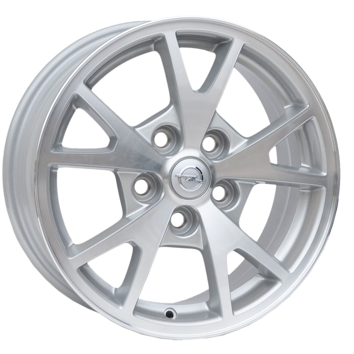 Set 4 jante aliaj Opel, 9598182, 16x6.5 inch, 5x120, ET41, MS - lustruit + argintiu