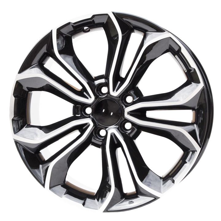 Set 4 jante aliaj PDW, 5961, 18x7.5 inch, 5x114.3, ET45, MB - lustruit + negru