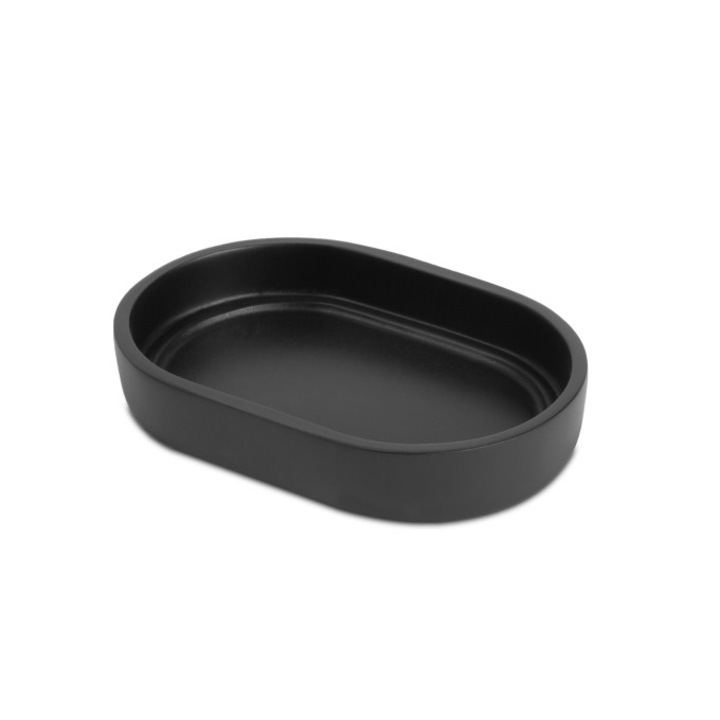 Szappantartó, modern és elegáns design, matt fekete