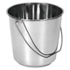 Galeata Pentru Alimente, Orion, 27x27 cm, Capacitate 12 L, Fabricata Din Otel Inoxidabil De Inalta Calitate, Maner Confortabil, Utilizare Practica Acasa Si In Gastronomie, Argintie