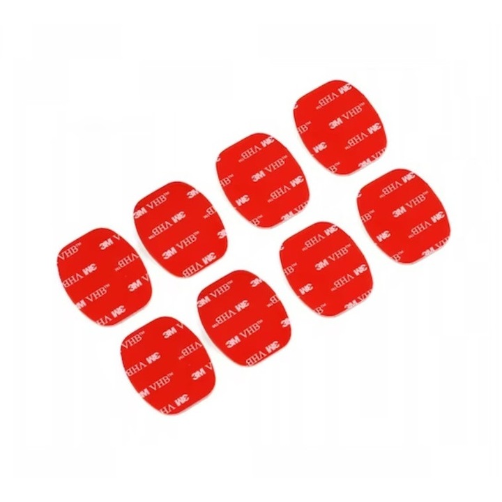 3M Adhesive for Quick-release Grip, 8pcs straight for GoPro Hero 1 2 3 + 4 5 6 7 8 9 10 11 12 Session Mini Max Fusion, insta360 One X Go, SJcam, DJI Action, Universal