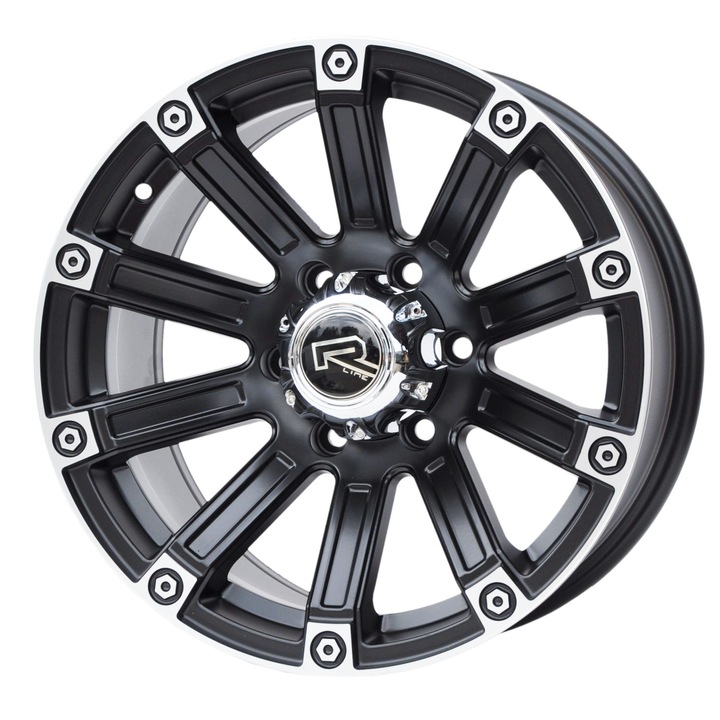 Set 4 jante aliaj PDW, 0210, 17x8.5 inch, 6x139.7, ET0, BL - black