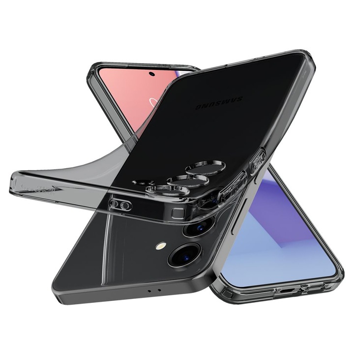 Защитен калъф за телефон Crystal, съвместим с Samsung Galaxy S24 Plus, сив - ES02252